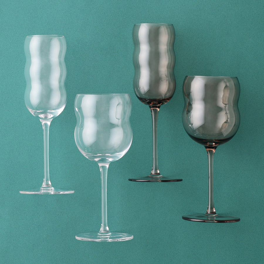 もこもこ シャンパングラス ブラウン