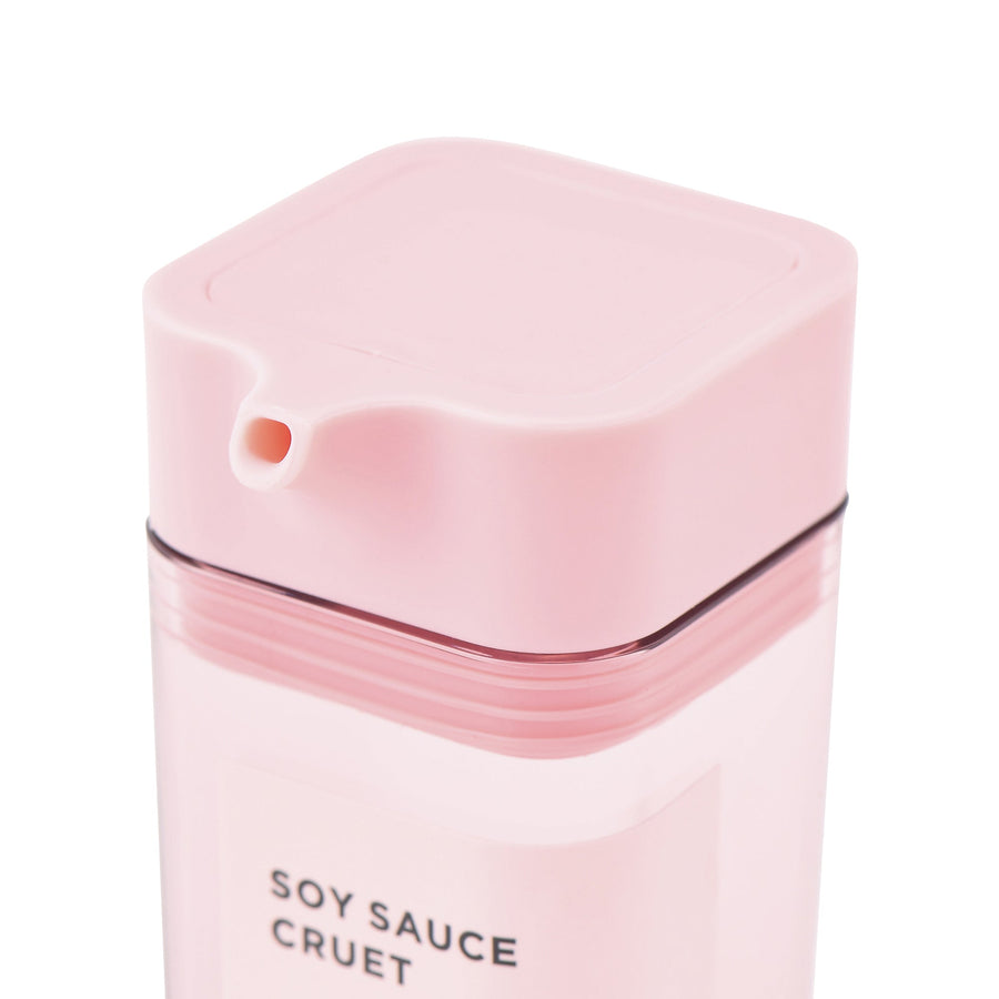 Push-type soy sauce dispenser, pink