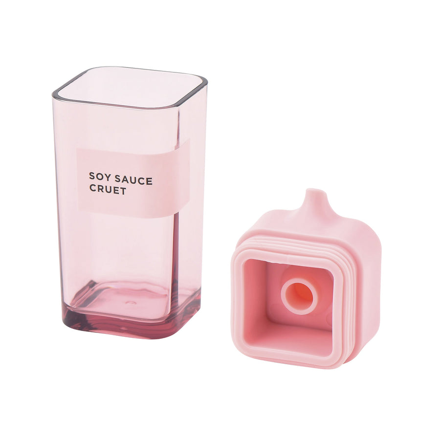 Push-type soy sauce dispenser, pink