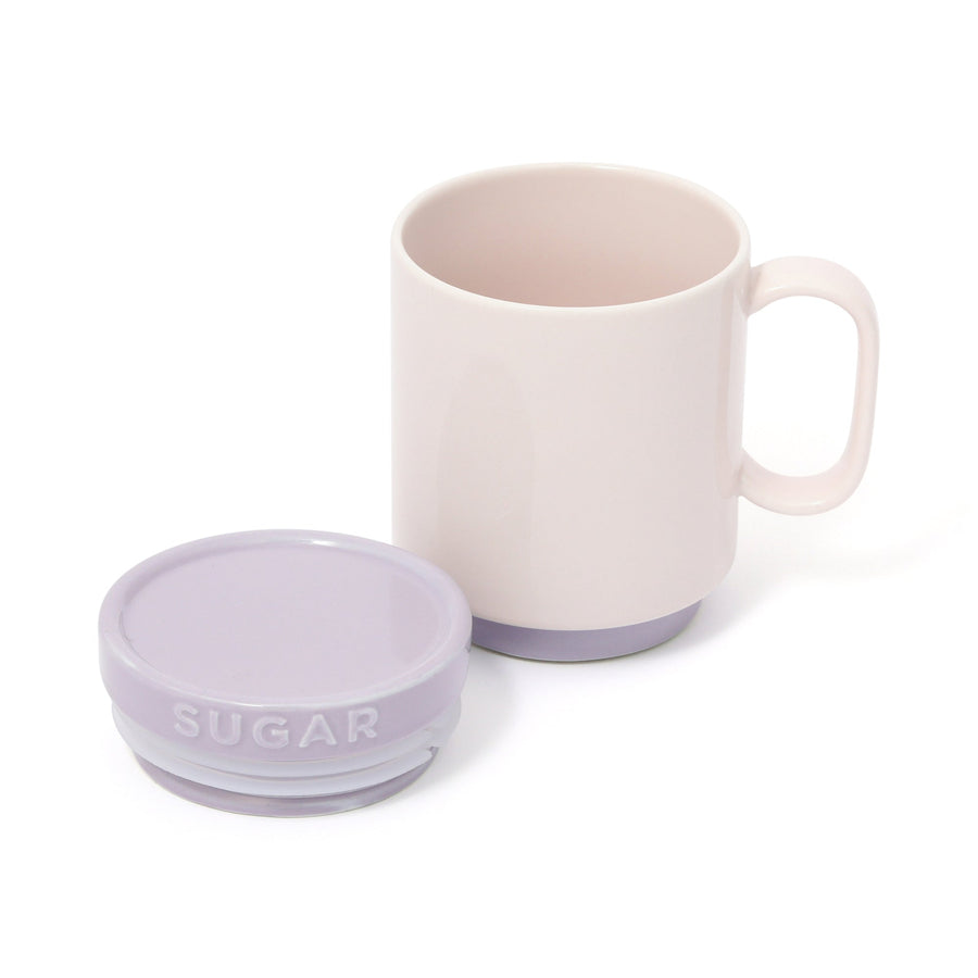 バイカラー マグキャニスター シュガー パープル×アイボリー