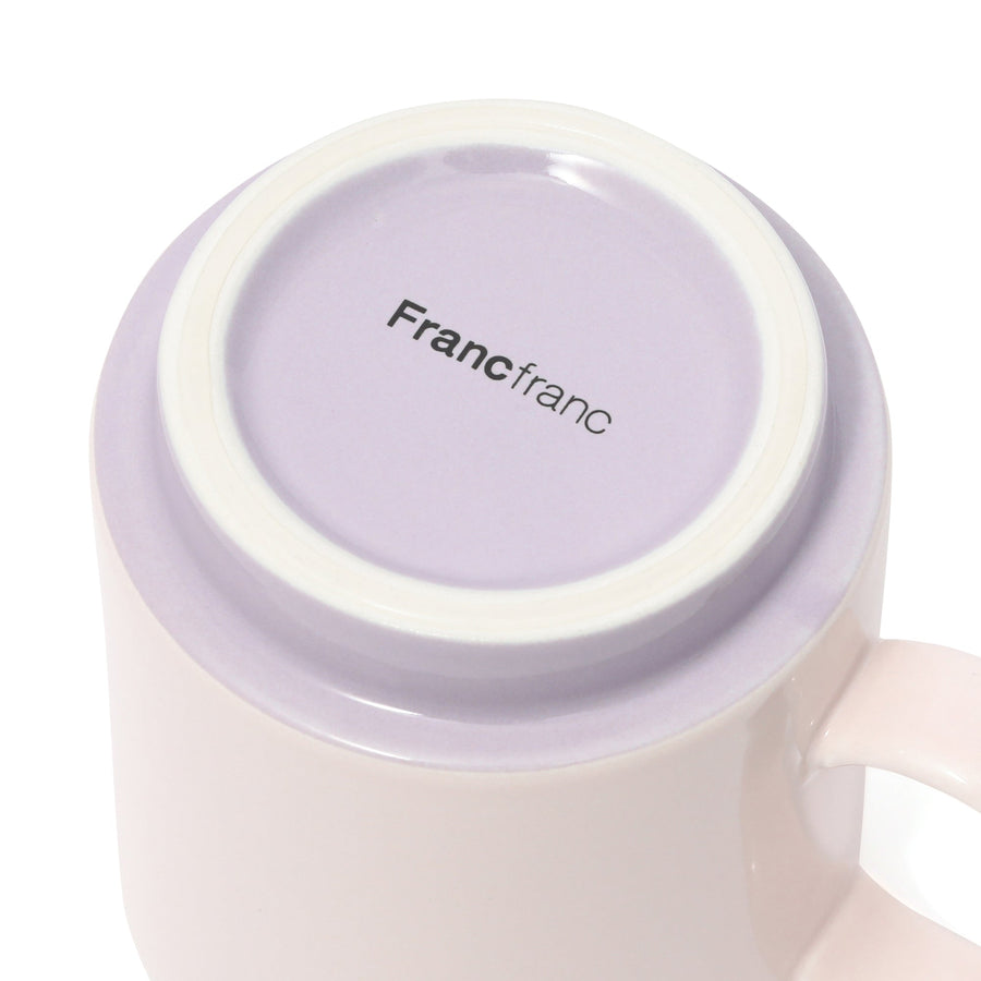 バイカラー マグキャニスター シュガー パープル×アイボリー