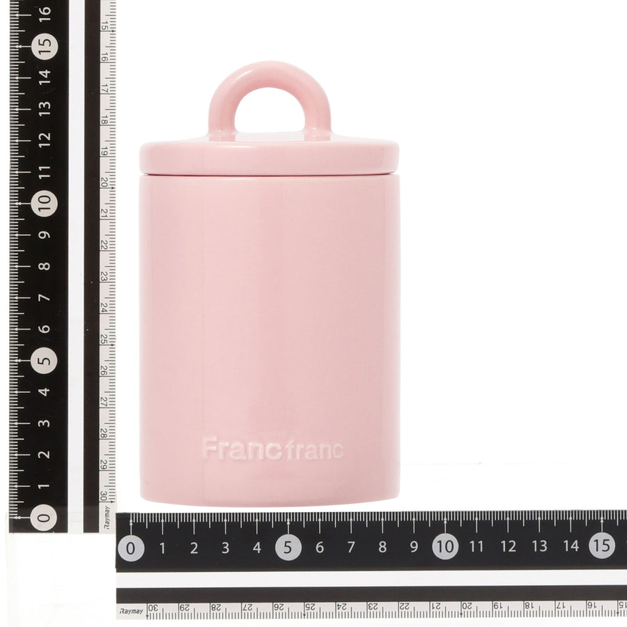 ロゴ キャニスター ピンク