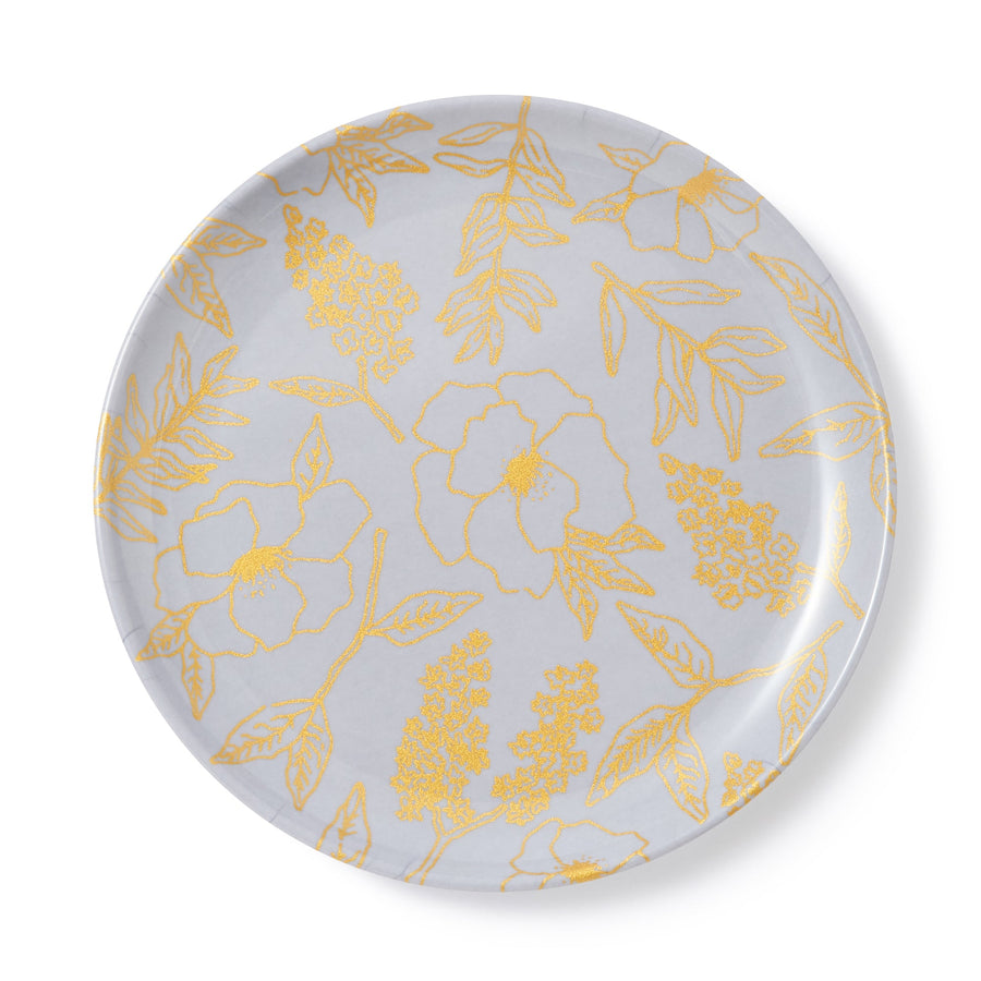 Joyeux Melamine Plate, Grey