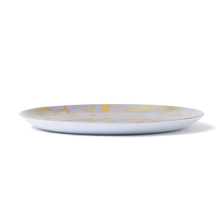 Joyeux Melamine Plate, Grey