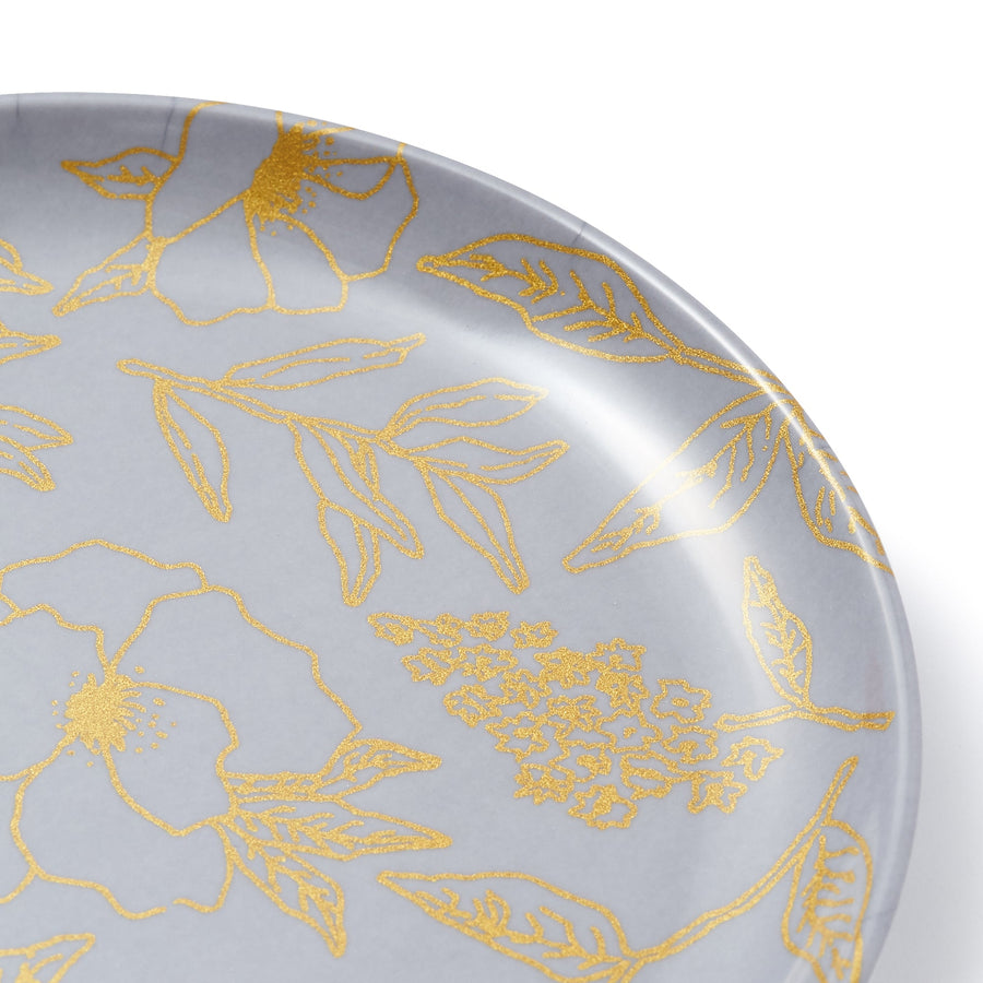 Joyeux Melamine Plate, Grey