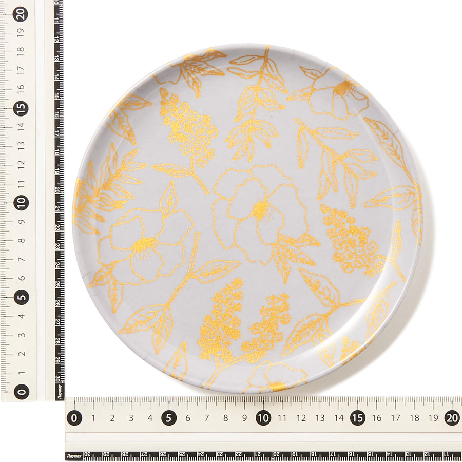 Joyeux Melamine Plate, Grey