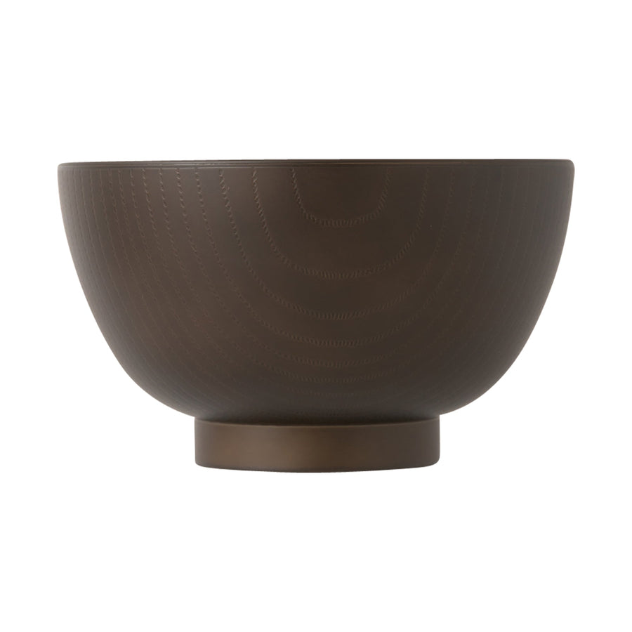 Woodgrain Soup Bowl, Small, Black