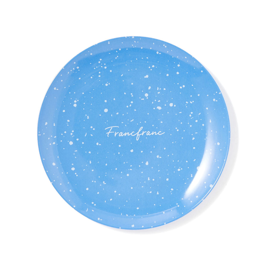 スプラッター メラミンプレート S ブルー