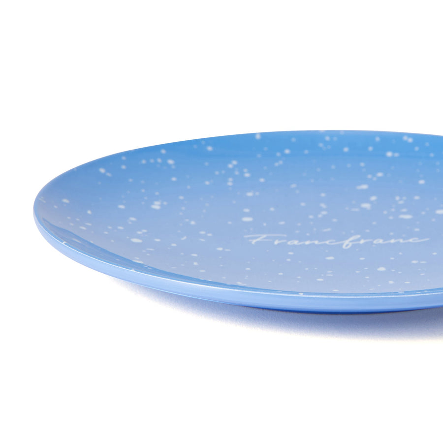 スプラッター メラミンプレート S ブルー