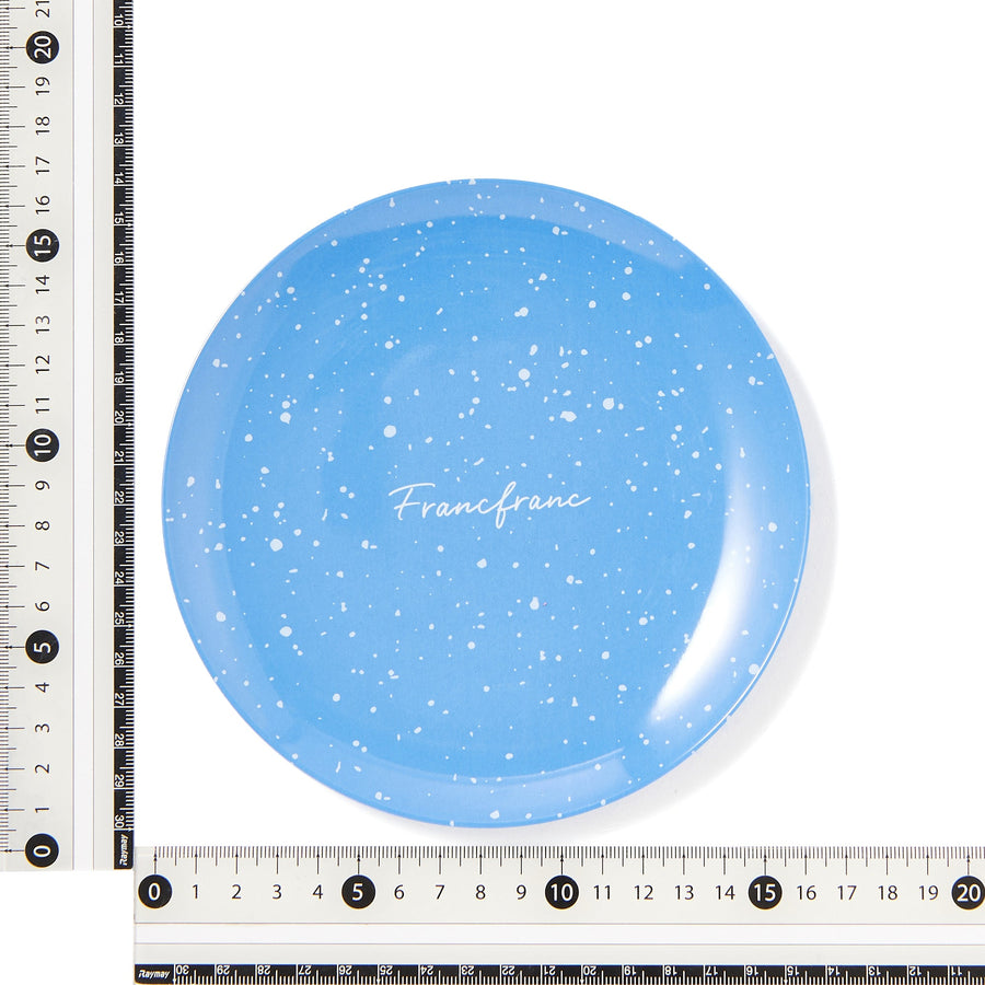 スプラッター メラミンプレート S ブルー