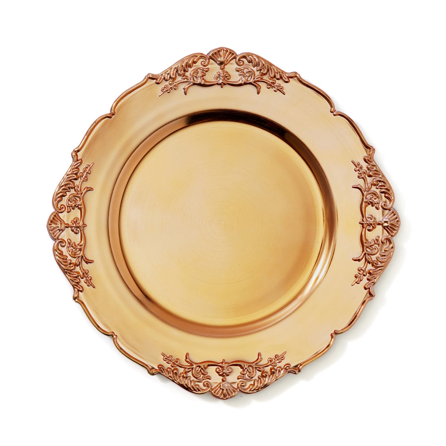 チャージャートレイ アンティーク ゴールド