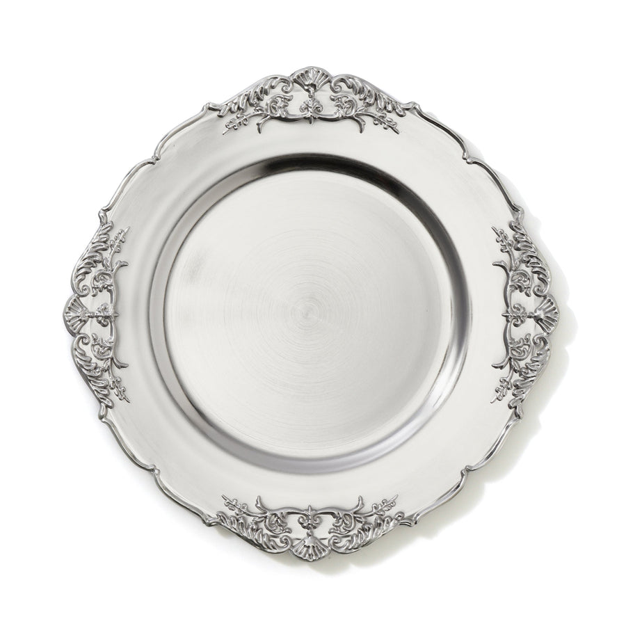 チャージャートレイ アンティーク シルバー