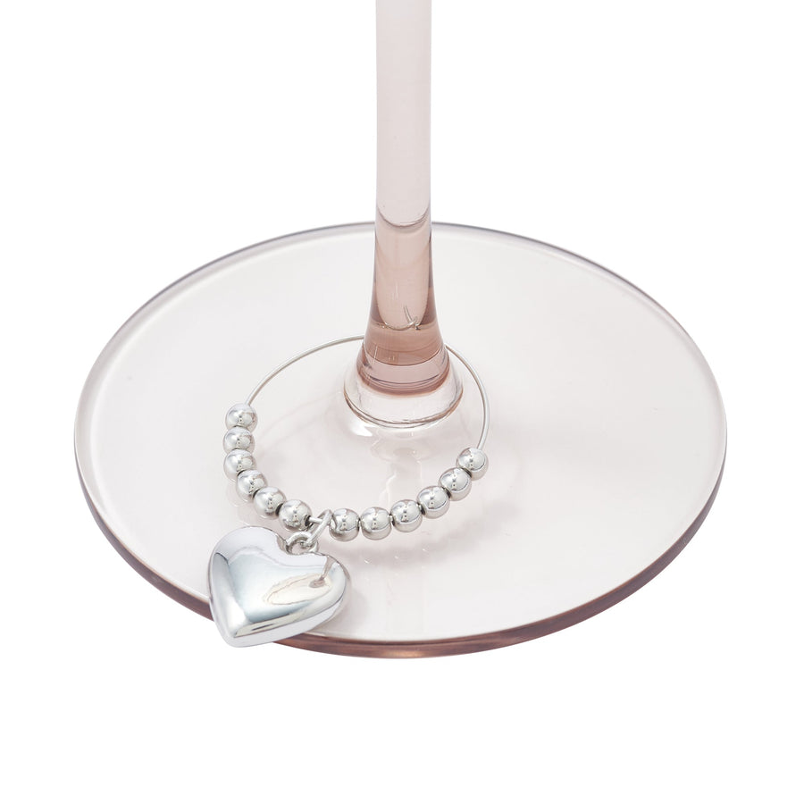 グラスマーカー4個セット シルバーチャーム