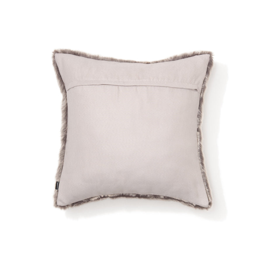 Fur cushion cover 450 x 450 gray (F-009)