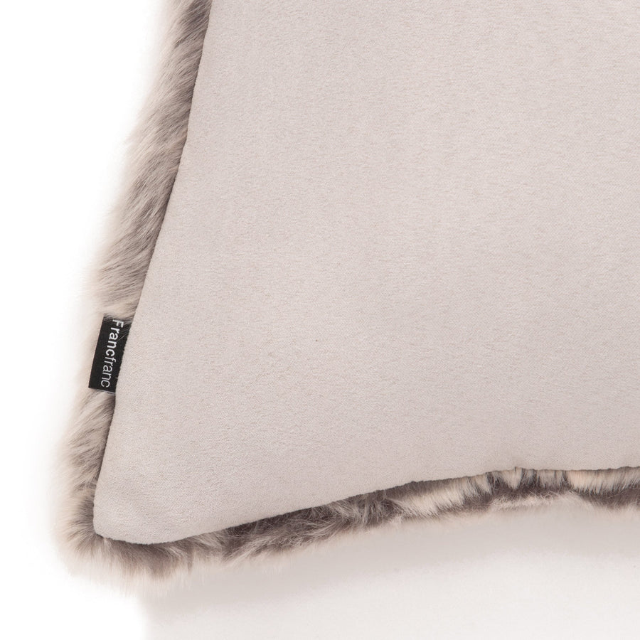 Fur cushion cover 450 x 450 gray (F-009)