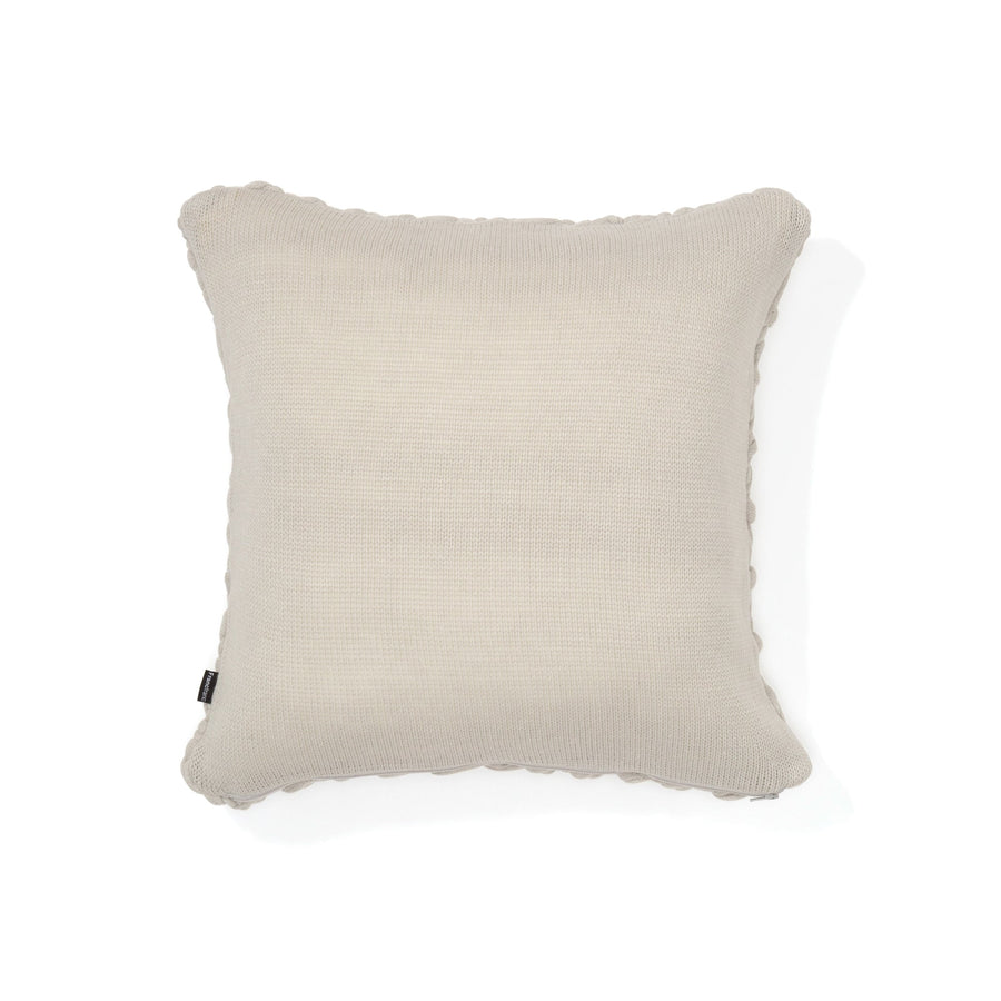 Knit solid cushion cover 450 x 450 light gray (B-050)