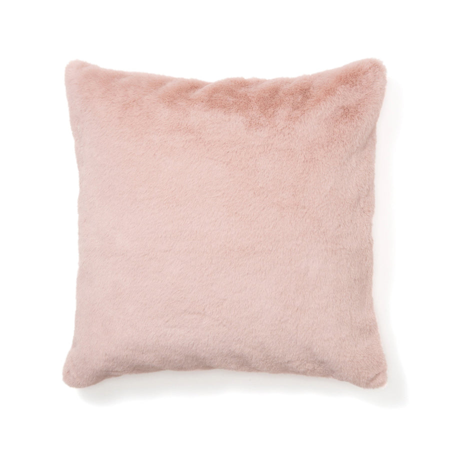 Fur cushion cover 600 x 600 pink (B-076)