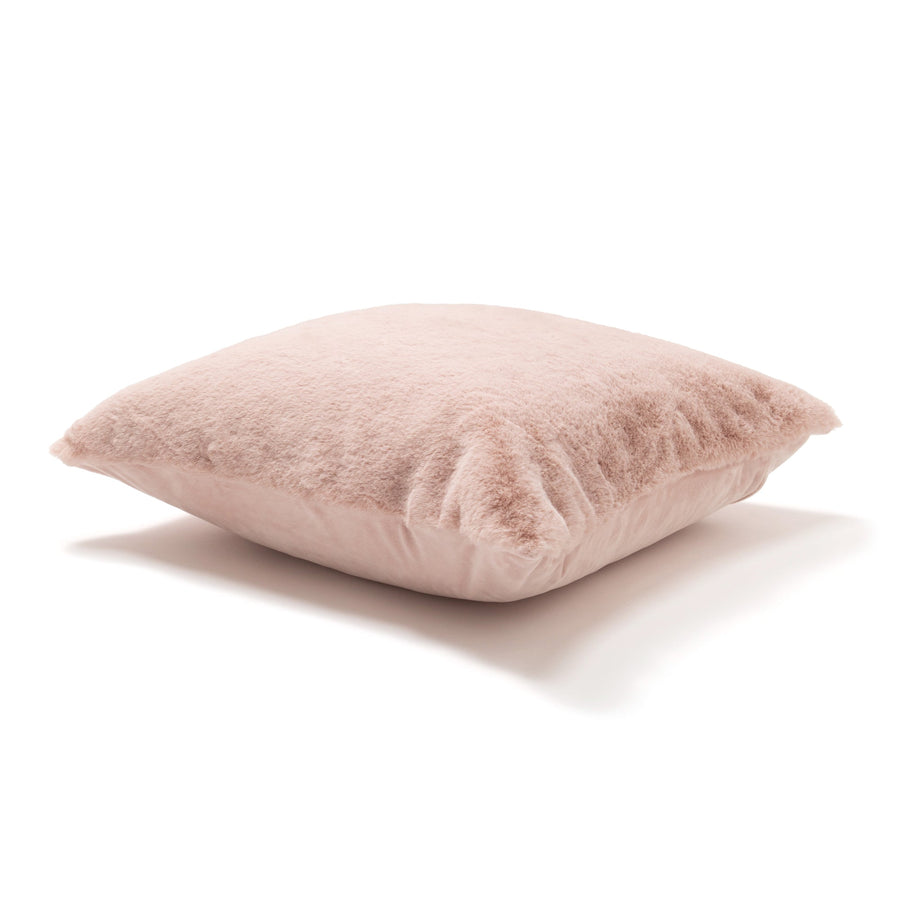 Fur cushion cover 600 x 600 pink (B-076)