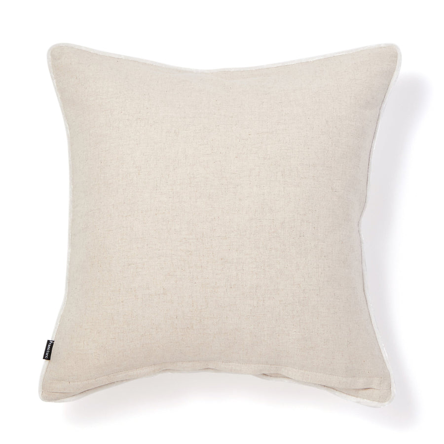 Kika Quilt Stitch Cushion Cover 450 x 450 White (C-040)