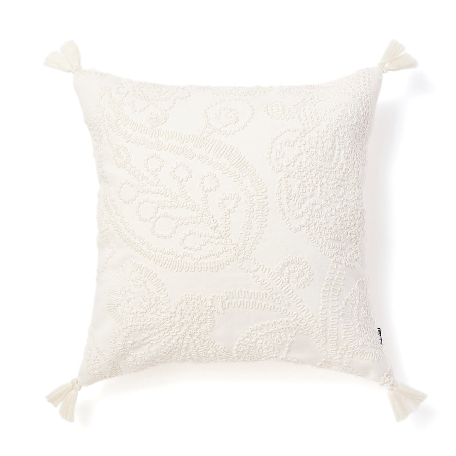 Cotton EMB Cushion Cover 450 x 450 White (029)