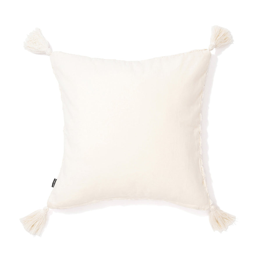 Crochet knit cushion cover 450 x 450 White (117)