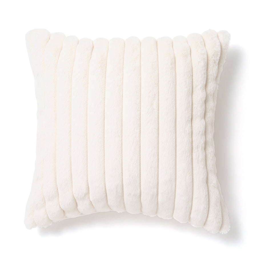 Fur cushion cover 450 x 450 ivory (G-016)