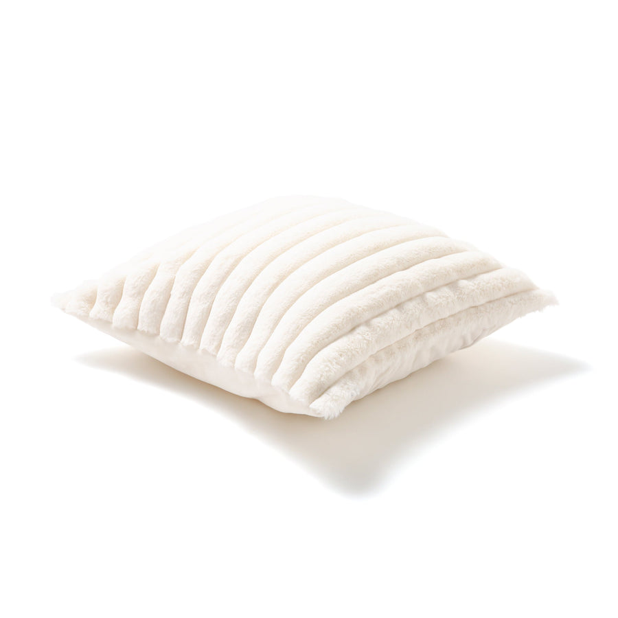 Fur cushion cover 450 x 450 ivory (G-016)