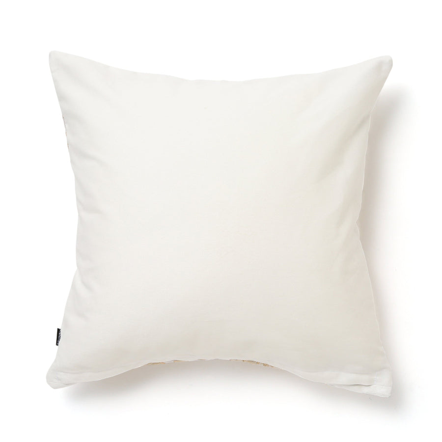 JQ Flower Cushion Cover 450 x 450 White x Gold (110)