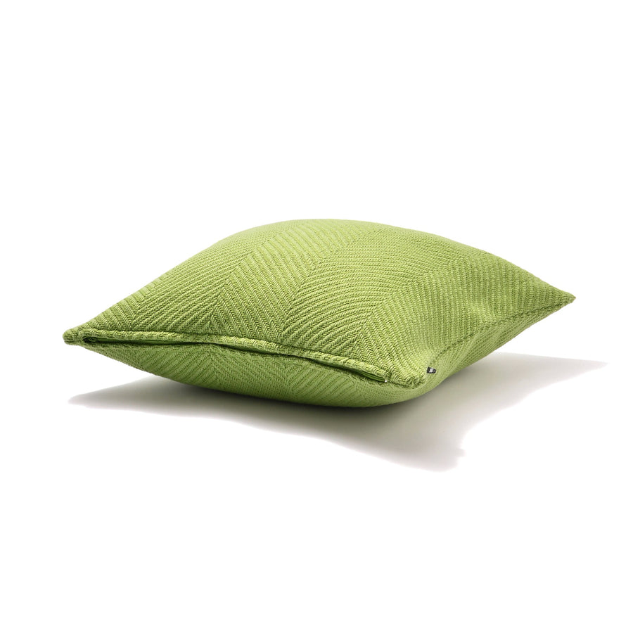 Herringbone cushion cover 450 x 450 green (152)