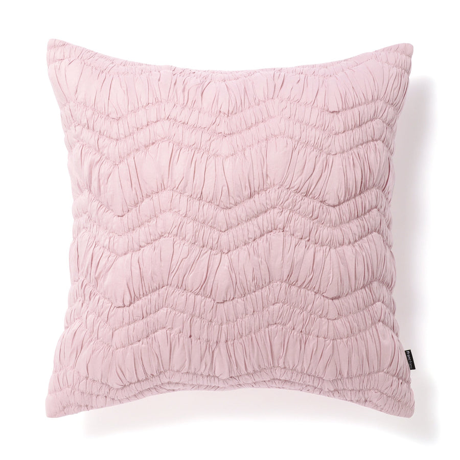 Gathered zigzag cushion cover 450 x 450 light purple (059)