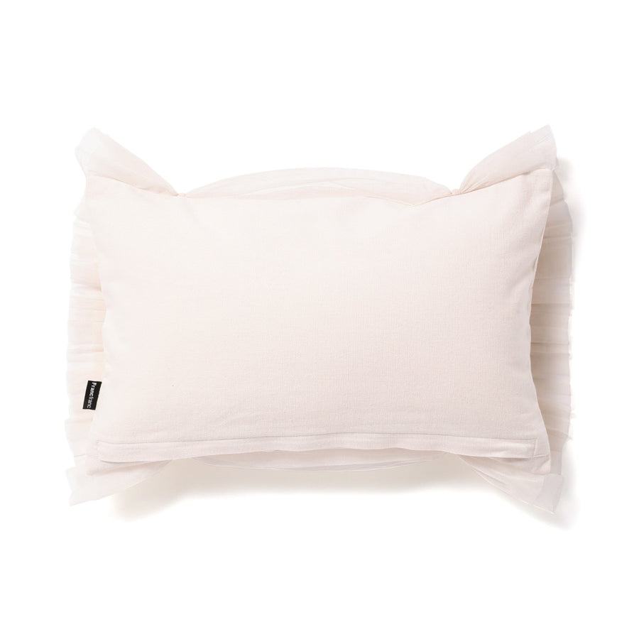 Tulle Gathered Cushion Cover 400 x 250 Light Pink (076)