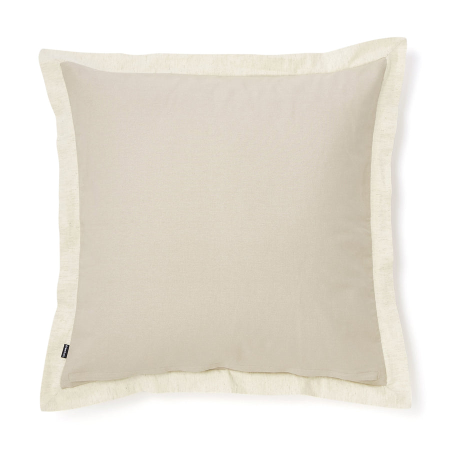 Solid flange cushion cover 600 x 600 light beige (121)