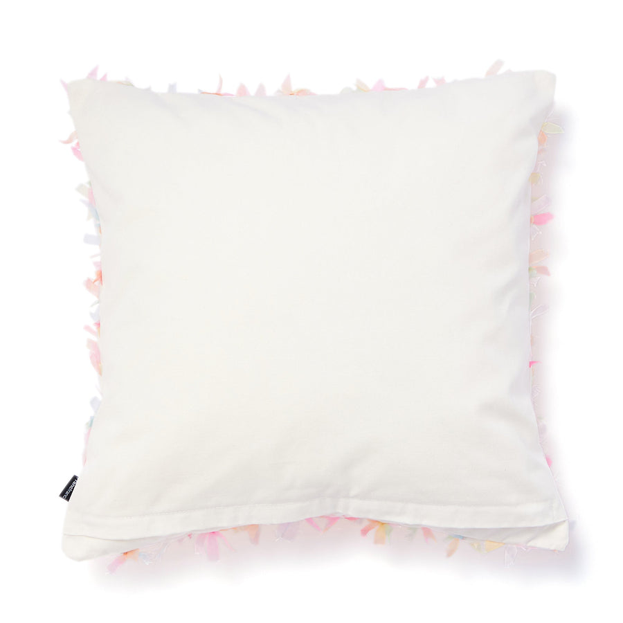 Ribbon applique cushion cover 450 x 450 Multi (075)