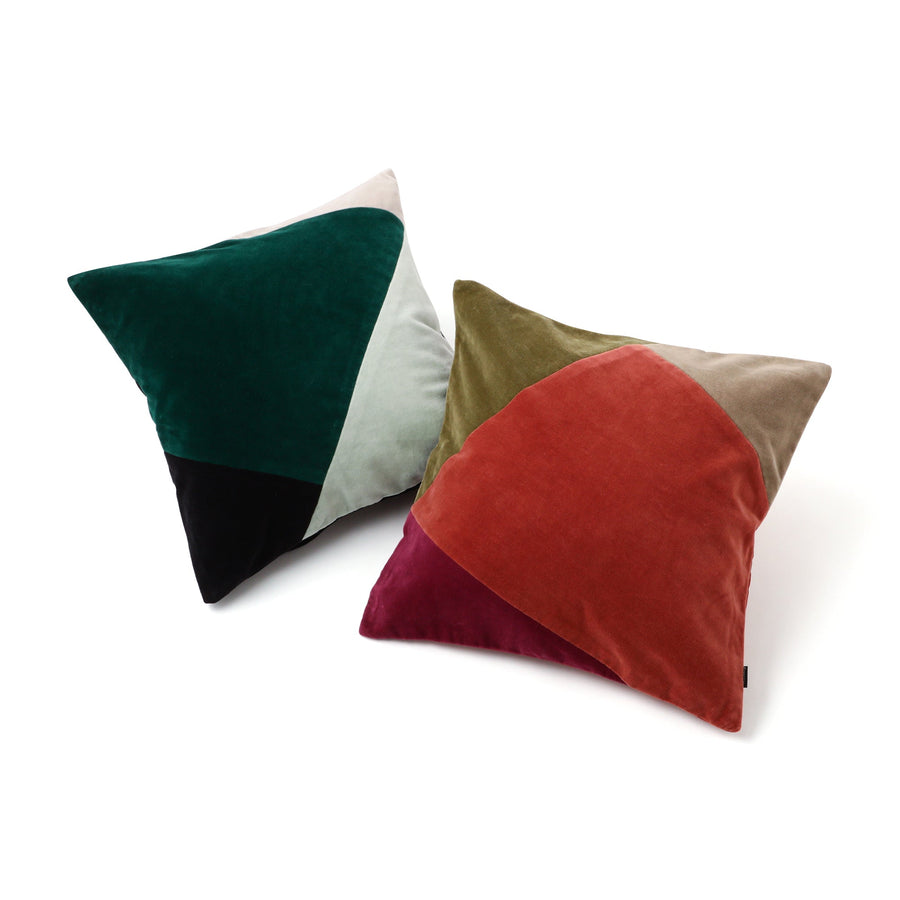 Velvet patchwork cushion cover 450 x 450 Multi (B-132)