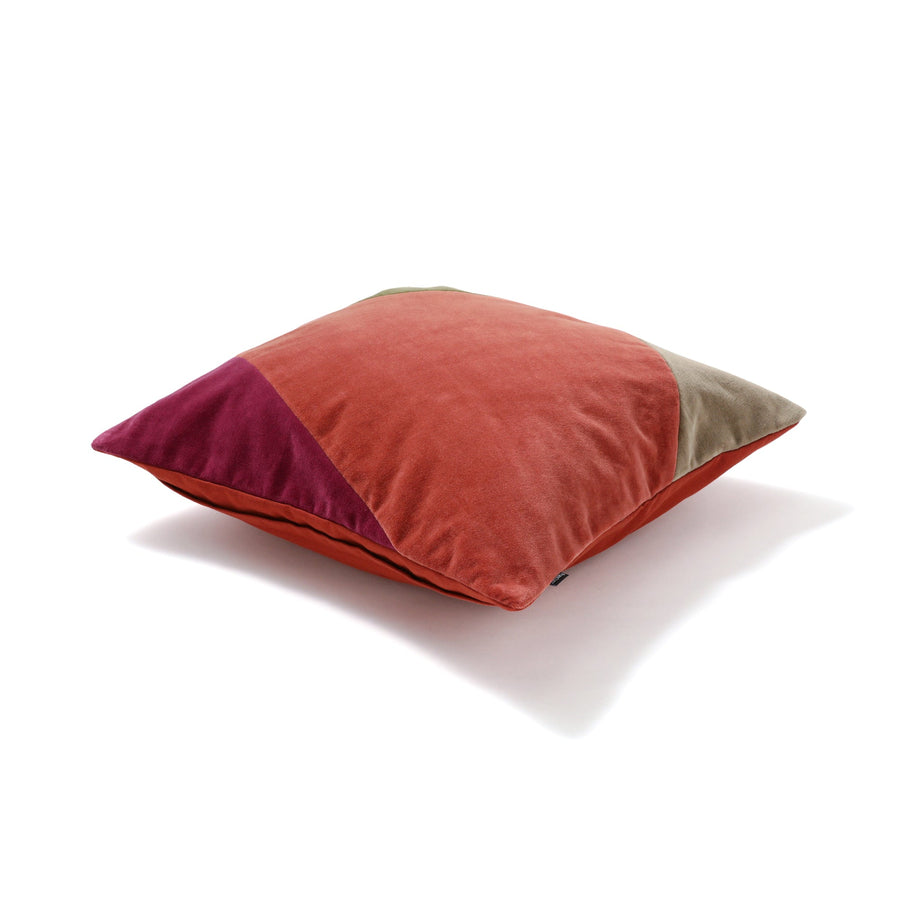 Velvet patchwork cushion cover 450 x 450 Multi (B-132)