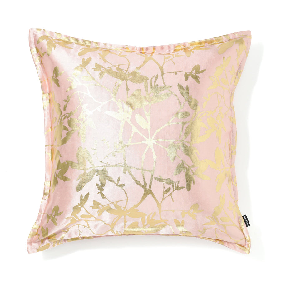 Satin metallic cushion cover 450 x 450 pink x gold (PT-064)