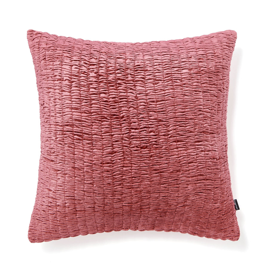 Velvet Gathered Cushion Cover 450 x 450 Dark Pink (B-069)