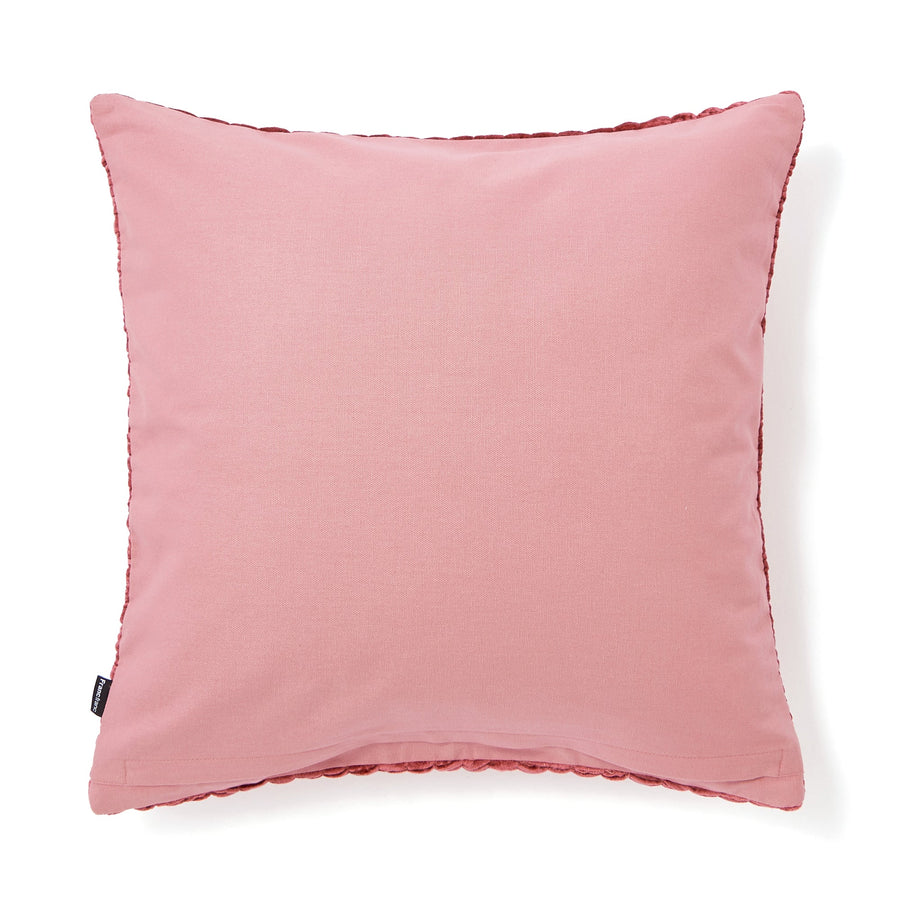 Velvet Gathered Cushion Cover 450 x 450 Dark Pink (B-069)