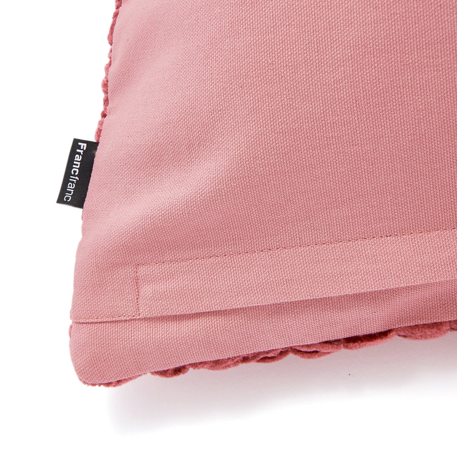 Velvet Gathered Cushion Cover 450 x 450 Dark Pink (B-069)