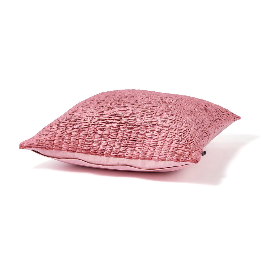 Velvet Gathered Cushion Cover 450 x 450 Dark Pink (B-069)