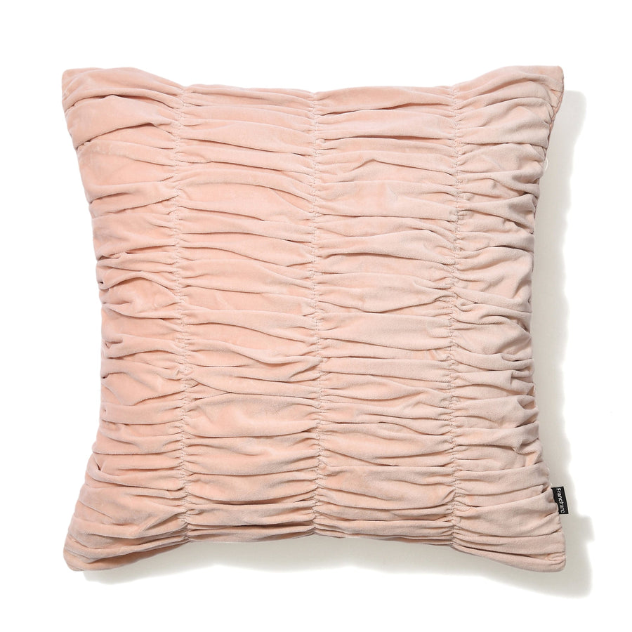 Velvet Gathered Cushion Cover 450 x 450 Light Pink (C-076)