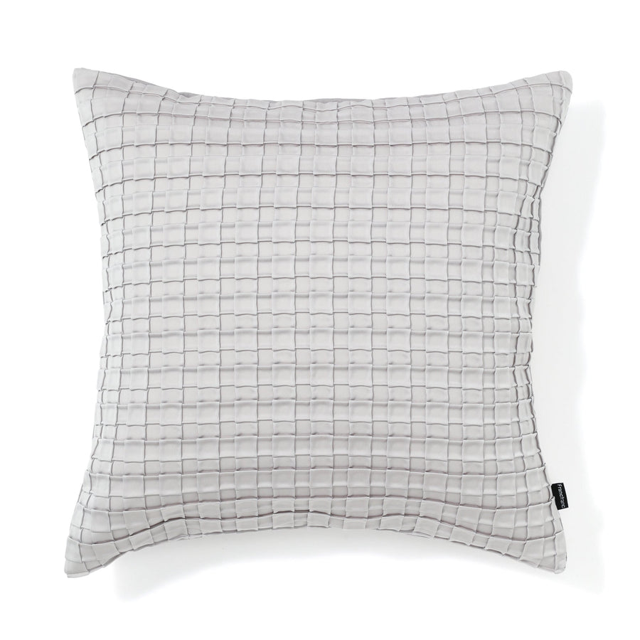 Geometric pleats cushion cover 450 x 450 gray (108)