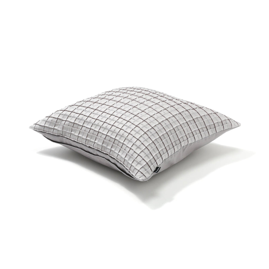 Geometric pleats cushion cover 450 x 450 gray (108)