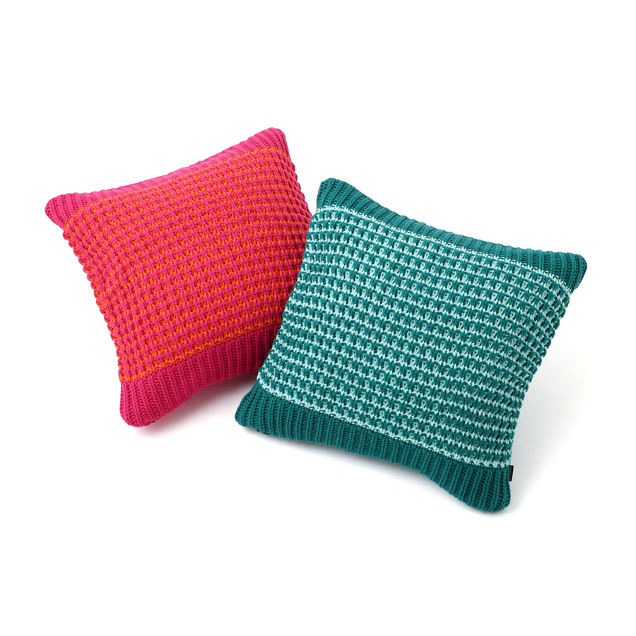 Knit cushion cover 450 x 450 Pink (B-144)