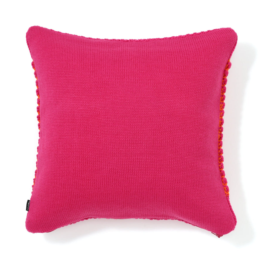 Knit cushion cover 450 x 450 Pink (B-144)