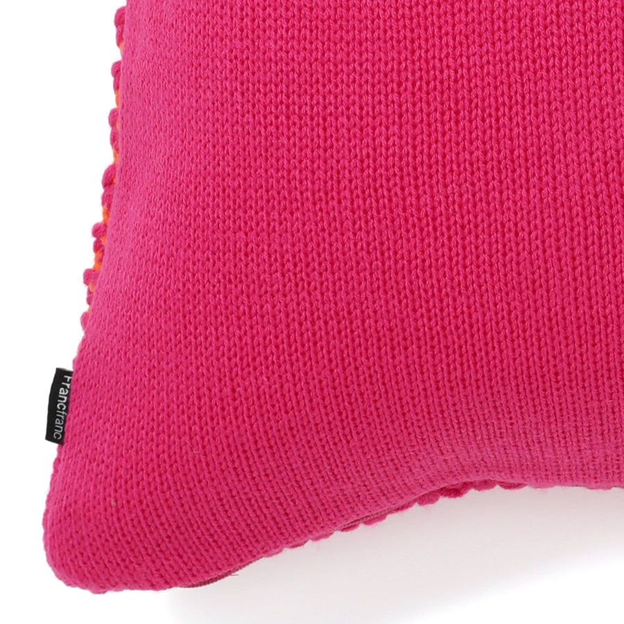 Knit cushion cover 450 x 450 Pink (B-144)