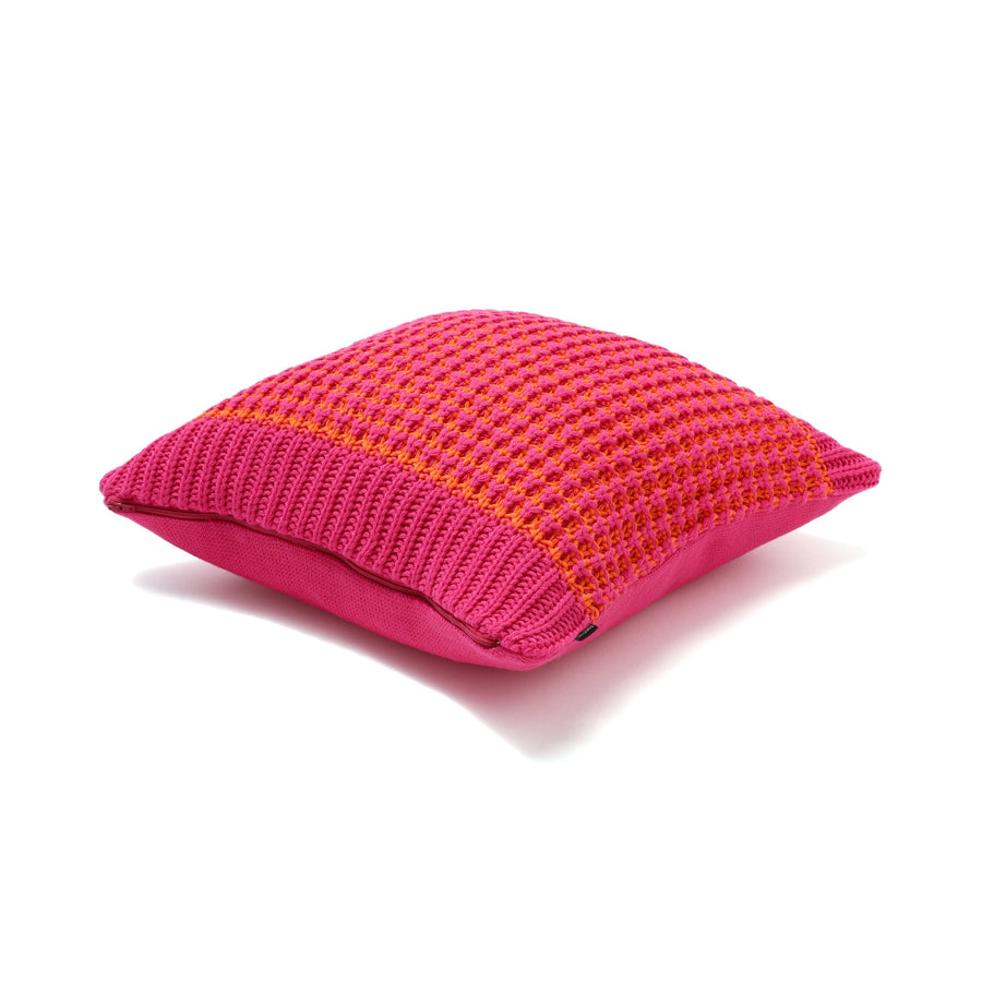 Knit cushion cover 450 x 450 Pink (B-144)