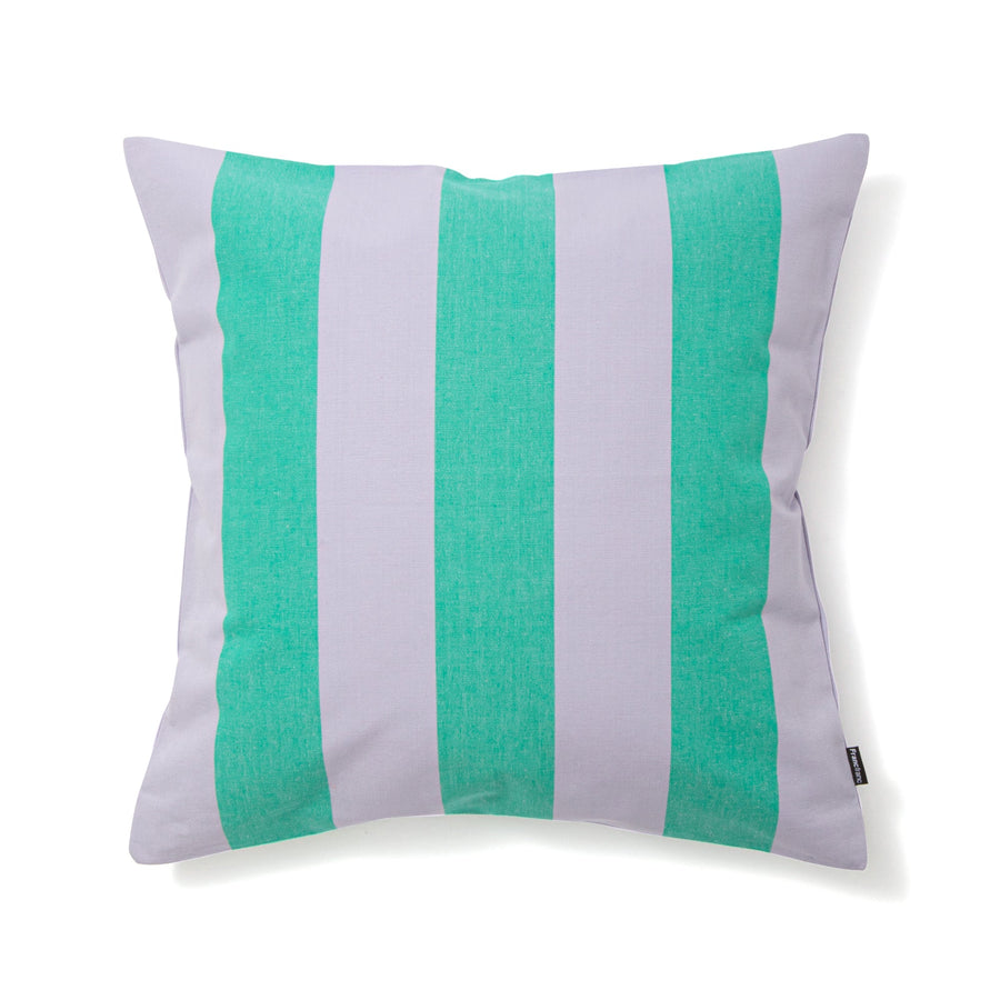 Striped cushion cover 450 x 450 purple x green (A-149)