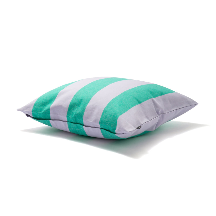 Striped cushion cover 450 x 450 purple x green (A-149)