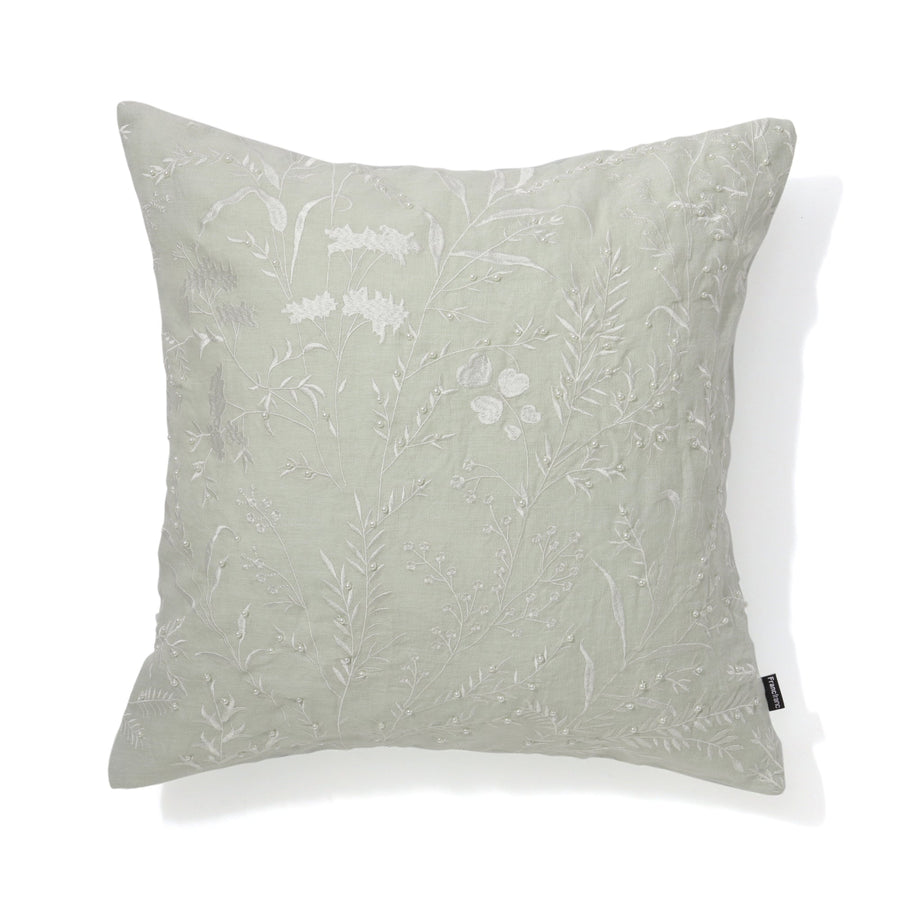 Linen pearl cushion cover 450 x 450 light green (086)